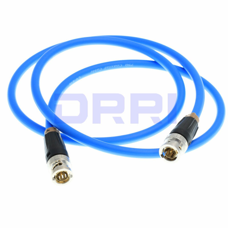  [AUSTRALIA] - DRRI Canare 12G Neutrik BNC Male to BNC HD SDI 4K Video Coaxial Cable LV-61S for FS5 to Atomos Shogun Inferno (Blue) Blue