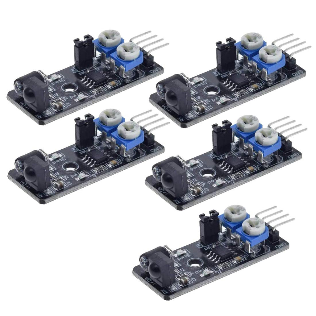  [AUSTRALIA] - HiLetgo 5pcs IR Infrared Obstacle Avoidance Sensor Module 4 Pin for Smart Car Robot