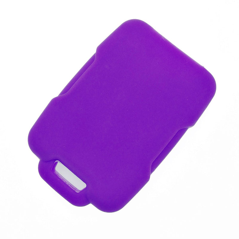  [AUSTRALIA] - Coolbestda 2Pcs Rubber Smart Key Fob Case Skin Jacket Holder Cover Protector for 2018 2017 2016 Chevrolet Chevy Silverado Colorado GMC Canyon Sierra Yukon Cadillac M3N32337100 13577770 13577771 Black Purple