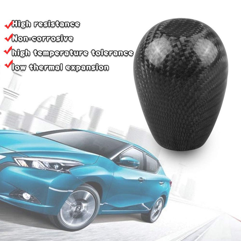 RYANSTAR Carbon Fiber Shift Knob with Adapters, Black Oval Ball Stick Shifter Knobs Compatible with Honda Infiniti Lexus Mazda Mitsubishi Nissan etc. - LeoForward Australia