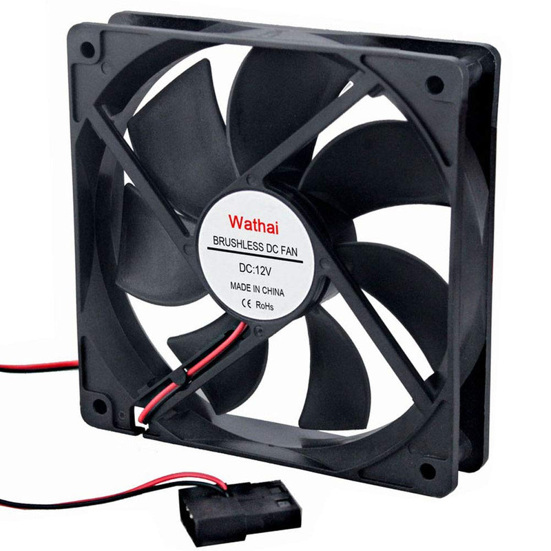  [AUSTRALIA] - Wathai 120mm Fan 120mm x 25mm 4Pin 12V DC Brushless Computer Case Cooling Fan 12V 4Pin 1500RPM