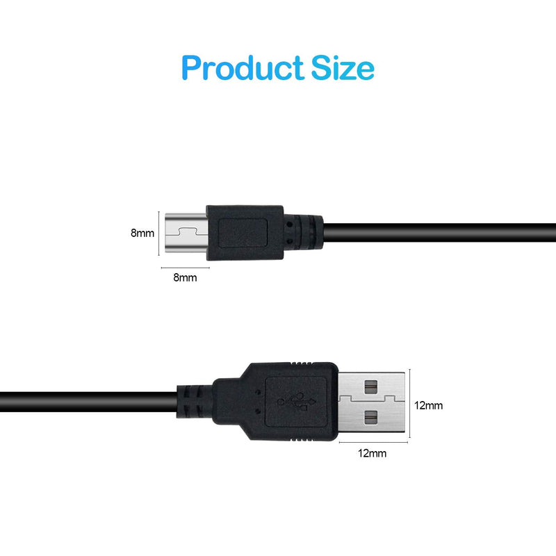  [AUSTRALIA] - XINYUWIN Mini USB 5Pin Power Cord 5FT Compatible with Garmin GPS Navigator Nuvi 50lmt 52lm 55lmt 57lm 67lm 2457lmt 2557lmt 2589lmt 2597lmt 2689lmt 2555lmt 2595lmt 40lm 255w; Gpsmap 62s Charging Cable