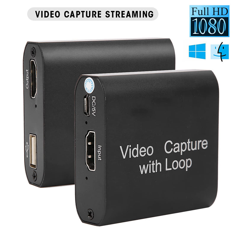  [AUSTRALIA] - Video Capture Card, HDMI Video Capture HD Live USB to HDMI with Loop Out Capture Card