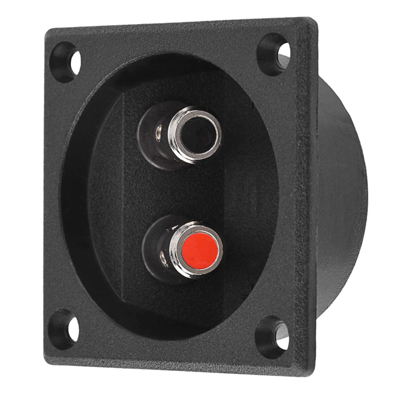  [AUSTRALIA] - Cuifati Terminal Connector, Easy Installation with 2 mounting Holes, Speaker Terminal, Black ABS Base + Metal Terminal for DIY Hotel in Home Hotel