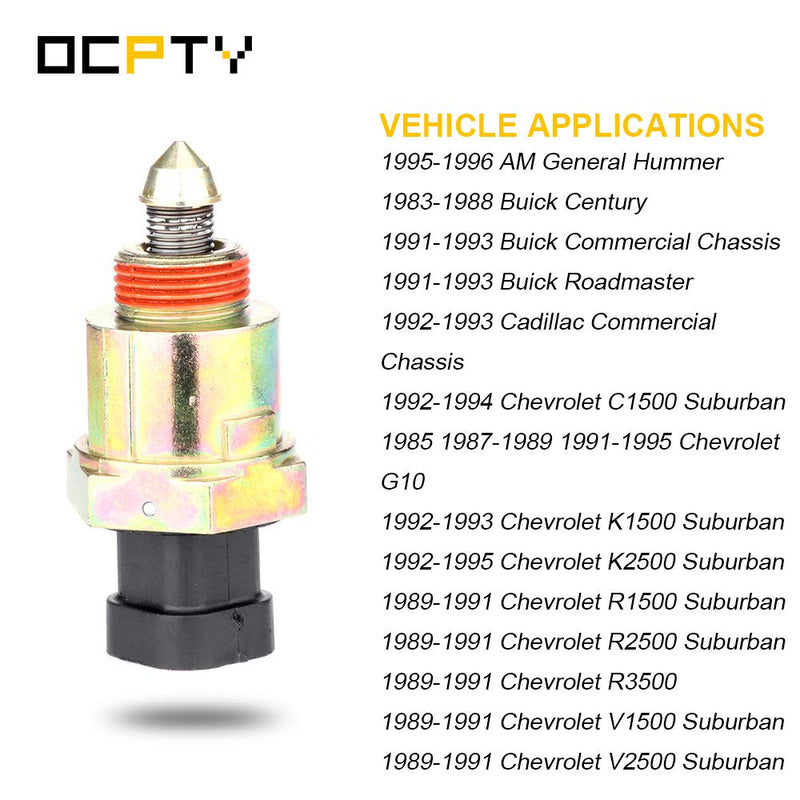 OCPTY 2H1037 Fuel Injection New Idle Air Control Valve FIT for AM General Hummer, for Buick, for Cadillac, for Chevrolet, for GMC, for Isuzu, for Jaguar, for Land Rover, for Oldsmobile, for Pontiac - LeoForward Australia