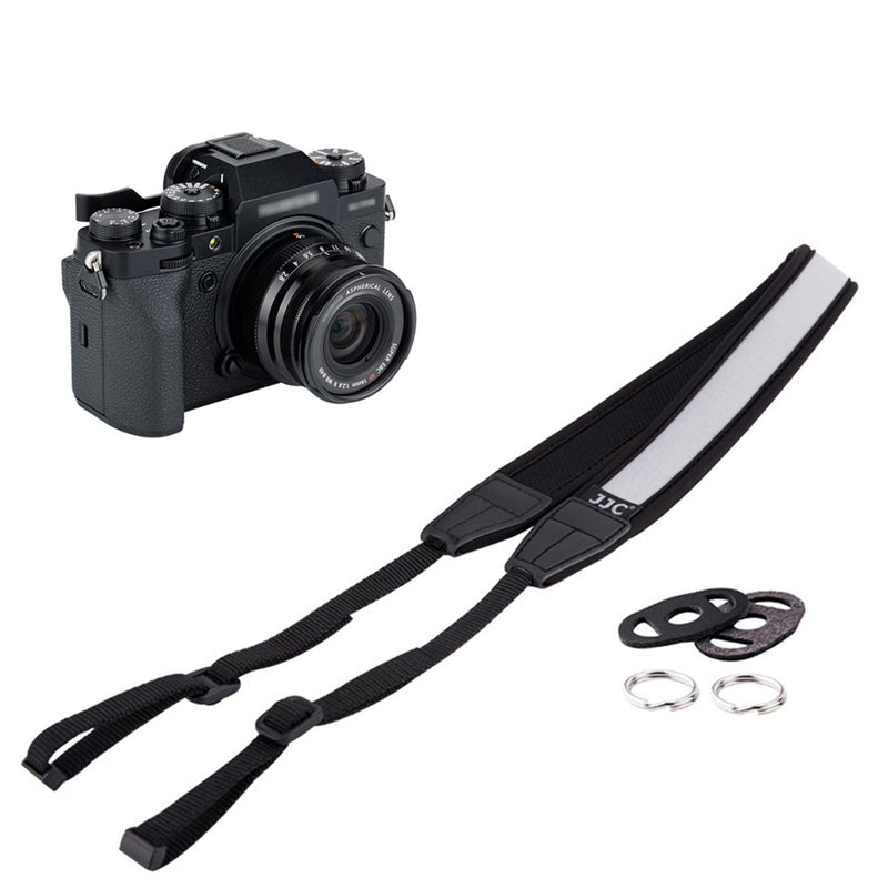  [AUSTRALIA] - JJC Soft Camera Neck Shoulder Strap for Fuji Fujifilm X-T30 X-T20 X-T10 X-T4 X-T3 X-T2 X100V X100F X-S10 X-E4 Sony A6000 A6100 A6300 A6400 A6500 A6600 ZV-E10 Canon EOS M50 M6 Mark II Nikon Z50 & More Gray