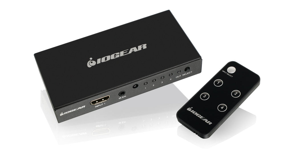  [AUSTRALIA] - IOGEAR HDMI 4- Port 4K 60Hz Switch - 4 In x 1 Out - HDMI 2.0 and HDCP 2.2 Compliant - TrueHD & DTS-HD 7.1 Digital Surround Sound - IR Remote Control - Xbox - PS4 - Roku - HDTV Monitor - GHDSW4K4