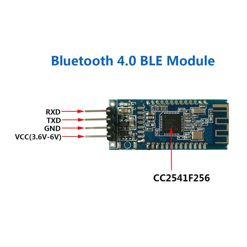 DSD TECH HM-10 Bluetooth 4.0 BLE iBeacon UART Module with 4PIN Base Bo ...