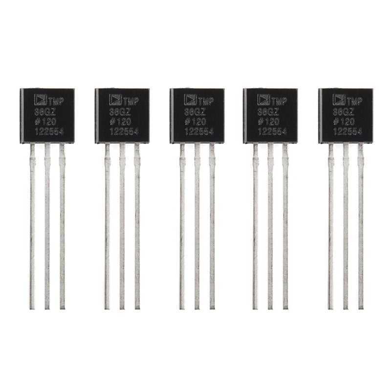  [AUSTRALIA] - KOOKYE 5PCS Temperature Sensors TMP36 Precision Linear Analog Output For Arduino Raspberry Pi TMP36 *5