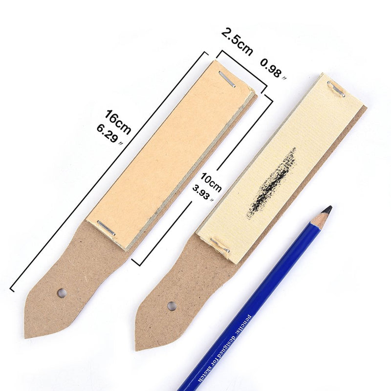 Sandpaper Sharpener - 2 Pieces Sketch Sandpaper Pencil Sharpener Lead Pointer Art Drawing Tool for Adults, Teens, Artists - LeoForward Australia