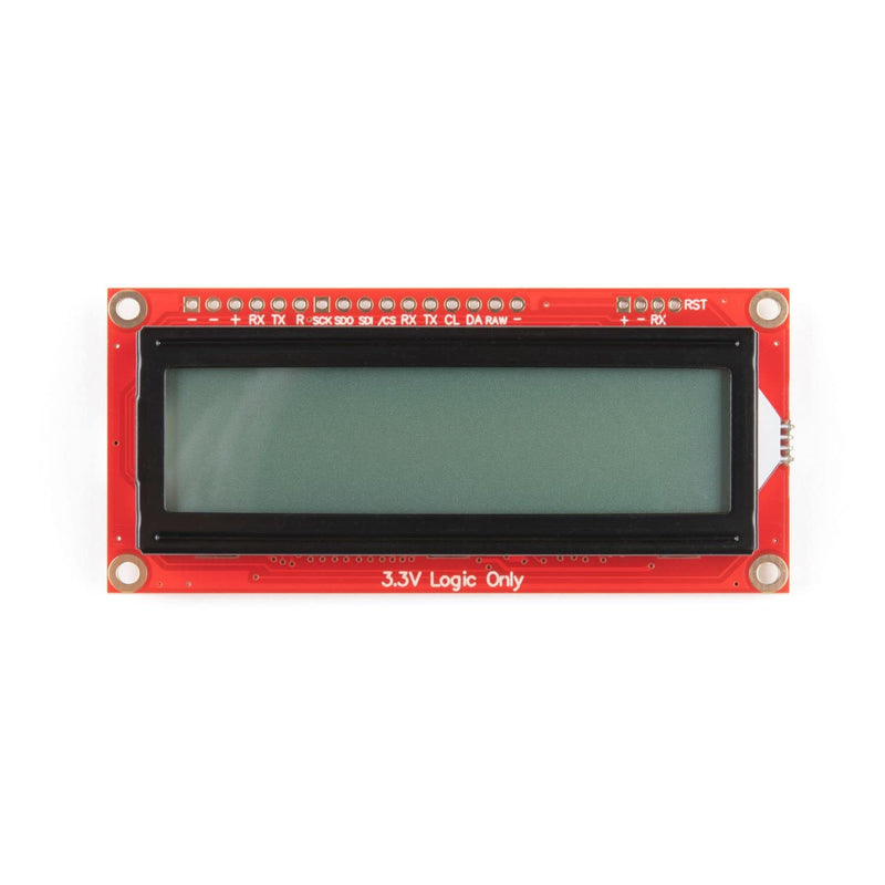  [AUSTRALIA] - SparkFun 16x2 SerLCD - RGB Backlight (Qwiic) - Compatible with Arduino LCD Communicate Over Serial I2C and SPI 3.3V Compatible