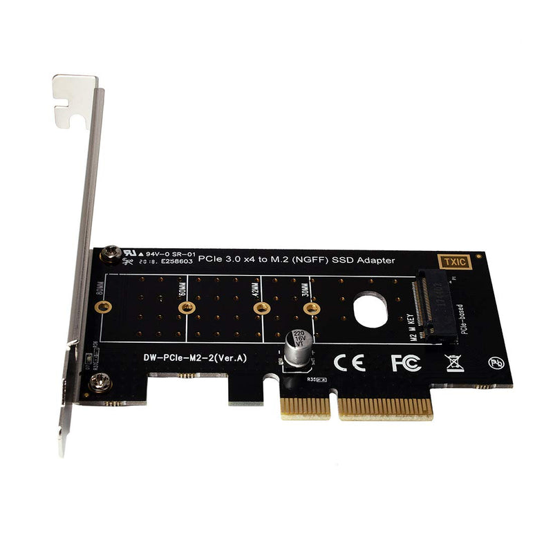  [AUSTRALIA] - xqjtech PCI-E PCI Express 3.0 X4 to NVME M.2 NVME to NVME SSD PCI-e 3.0 x 4 Host Controller Expansion Card Support M Key SSD Type 2280 2260 2242 2230 Adapter Converter