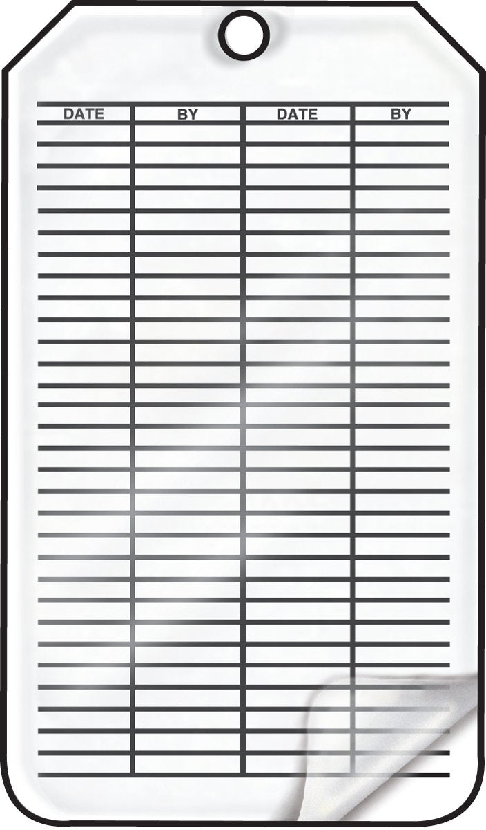  [AUSTRALIA] - Accuform MGT207LTM HS-Laminate Inspection & Status Record Tag, Legend"Emergency Shower & Eye", 5.75" Length x 3.25" Width x 0.024" Thickness, Green/Black on White (Pack of 5) 5 Pack