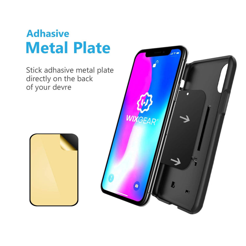  [AUSTRALIA] - WixGear Magnetic Phone Car Mount, Universal Bite-Lock Air Vent Magnetic Phone Car Mount Holder, for Cell Phones with Swift-snap Technology