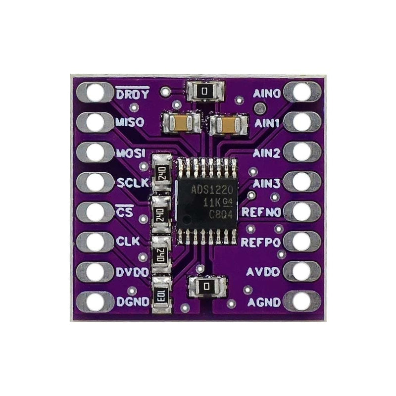  [AUSTRALIA] - ADC module, DC 3V-5V ADS1220 24Bit ADC Module SPI AD Converter Analog to Digital Signal Convert Module