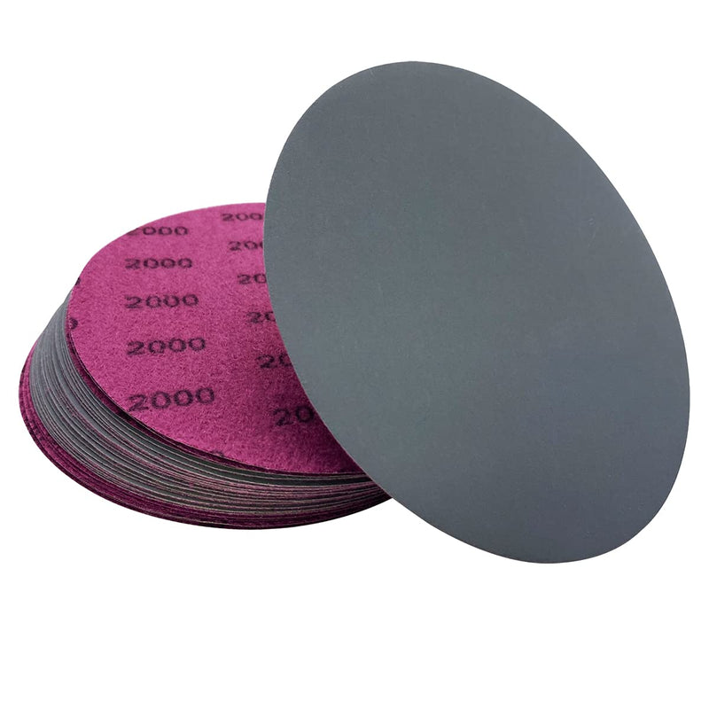  [AUSTRALIA] - 2000 Grit Wet Dry Sandpaper, 6 Inch 25 PCS Hook and Loop Sanding Discs with Premium Silicon Carbide Abrasive, Polishing Sandpaper Pads for Auto Polishing or Scratches Removing Grit 2000