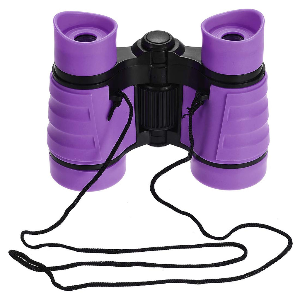  [AUSTRALIA] - uxcell Binoculars 4X30 Compact Foldable Binoculars Shock Proof Purple with Neck Strap for Bird Watching Hiking Camping