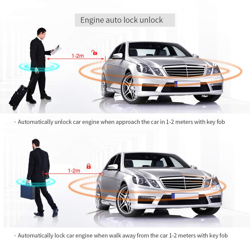 EASYGUARD IM001 RFID 2.4GH car Wireless Immobilizer Security System with Engine Automatic Lock or Unlock Motorcycle immobilizer System Anti-hijacking & Anti-Theft DC12V Easy DIY Installation - LeoForward Australia