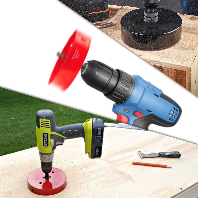  [AUSTRALIA] - Hordion 60mm/2 3/8" Hole Saw Bi-Metal Saw Drilling Tool with Twist Drill Bit & L Hex Wrench for Cornhole Boards Wood Plasterboard Plywood Plastic 60mm / 2 3/8" Red