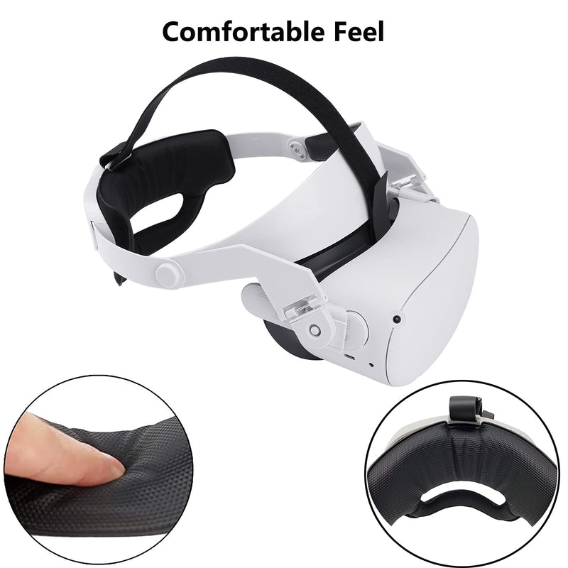  [AUSTRALIA] - Elite Strap for Oculus Quest 2, Adjustable Halo Strap for Oculus Quest 2, Replacement Oculus Quest 2 Head Strap for Enhanced Support and Reduce Head Pressure Comfortable Touch in VR
