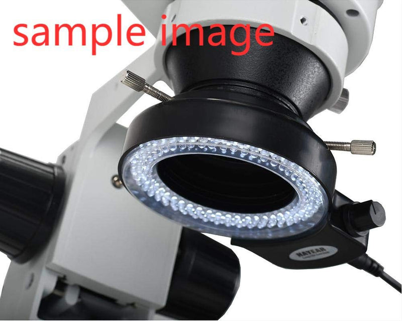  [AUSTRALIA] - HAYEAR 144 LED Ring Light Lamp Illuminator Lighting Sourse for Industry Stereo Microscope Camera with Power Adapter HY-144B