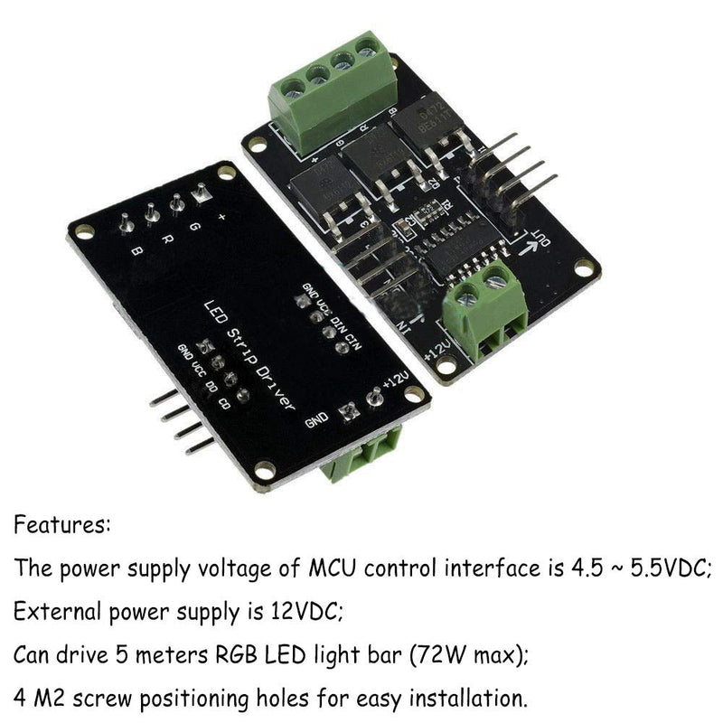  [AUSTRALIA] - Acxico 1Pcs Full Color RGB LED Strip Driver Module Shield for Arduino UNO R3 STM32 AVR V1.0 for 5V MCU System