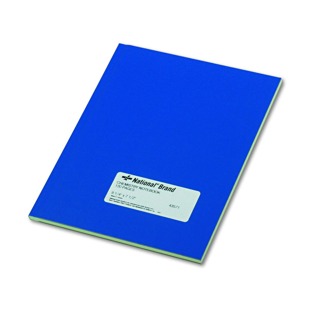  [AUSTRALIA] - National Chemistry Notebook, Narrow Ruling, Blue Cover, 9.25" x 7.5", 60 Numbered Sheets (43571) 9.25 x 7.5 inches