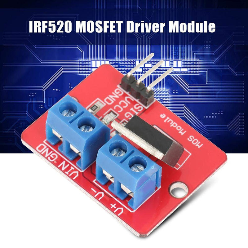  [AUSTRALIA] - Oumefar 5pcs IRF520 MOSFET Driver Module 3.3V/5V PWM Output Driver Board Module 0-24V PWM Driver Control Panel for MCU ARM Arduino Raspberry Pi