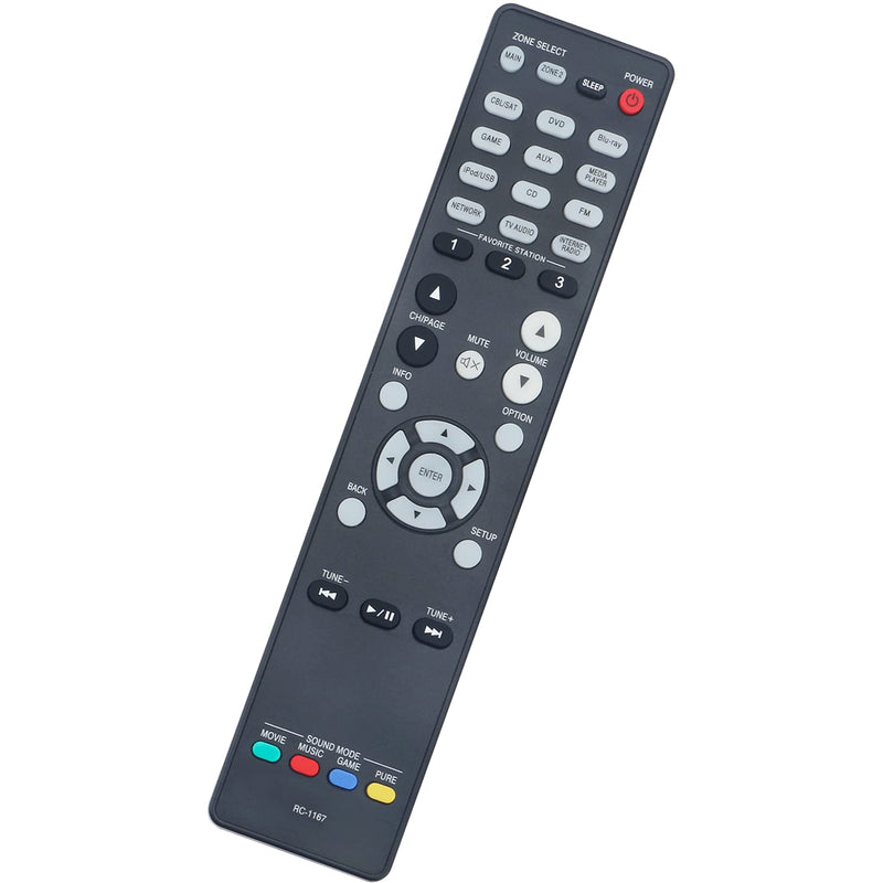 RC-1167 Replace Remote Control fit for Denon Integrated Network AV Receiver AVR-1913 AVR-2113CI AVR-2113 AVR-E400 AVR-X2000 Sub RC-1183 - LeoForward Australia