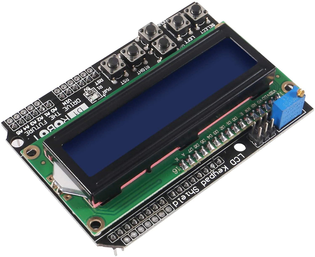  [AUSTRALIA] - RedTagCanada Keypad Shield for 1602 1602A LCD Expansion Shield Board Blue Backlight 4.5-5.5V for Arduino for UNO R3 MEGA2560 Nano Due for Duemilanove Robot