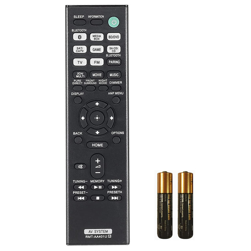  [AUSTRALIA] - New RMT-AA401U Replaced Remote Control for Sony AV Receiver STRDH190 149337011 STRDH590 STR-DH190 STR-DH590 STRDH790 STR-DH790 Replacement Control with Two Batteries