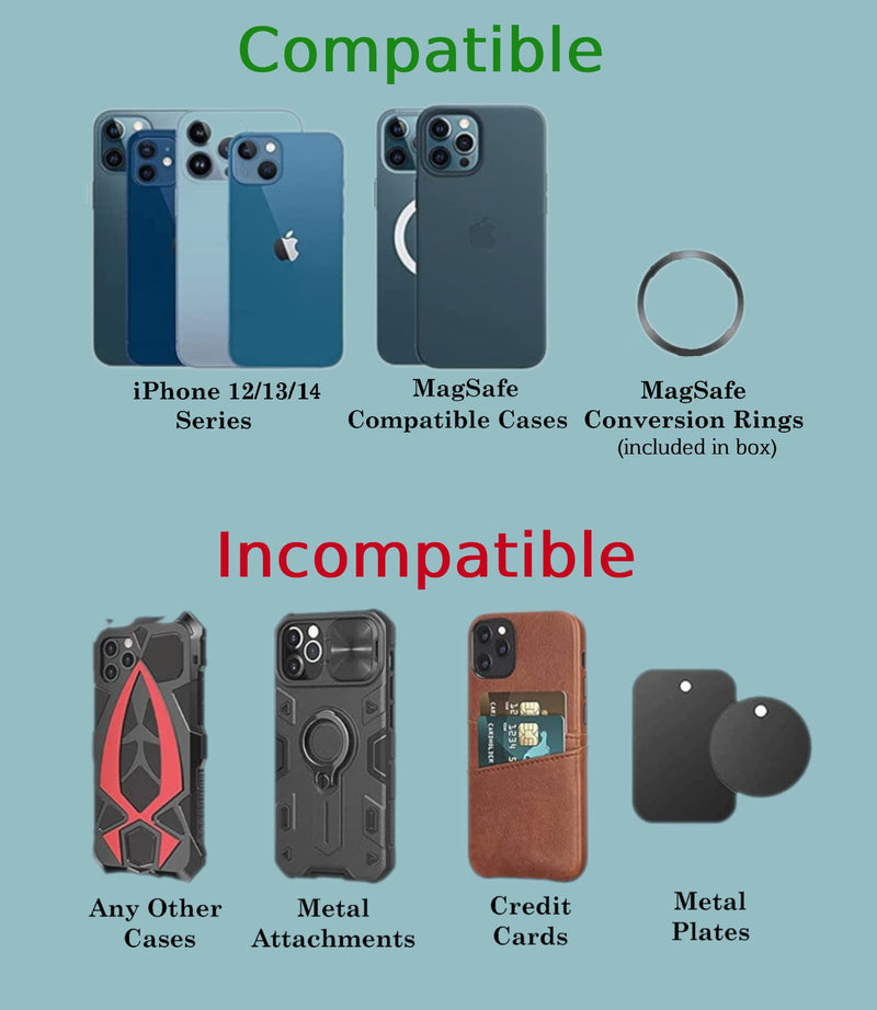  [AUSTRALIA] - Fridge Magnetic iPhone Holder, MagSafe Compatible, Attaches Magnetically to Refrigerator Door or Side.