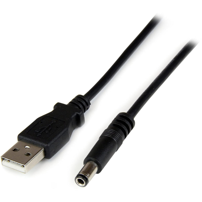  [AUSTRALIA] - StarTech.com 2m USB to Type N Barrel Cable - USB to 5.5mm 5V DC Power Cable - USB to DC Power - 2 meter (USB2TYPEN2M)