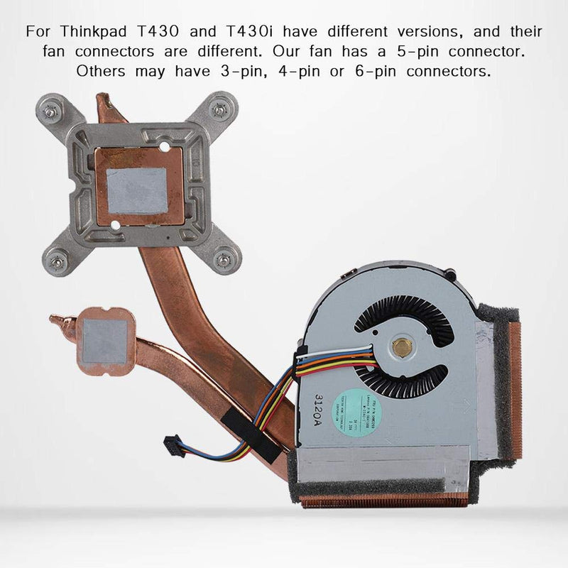  [AUSTRALIA] - Replacement CPU Cooling Fan Compatible with T430 Series, New CPU Cooling Heatsink Fan for T430,5-pin, Fast Heat Dissipation,with Maintenance and Disassembly Tools