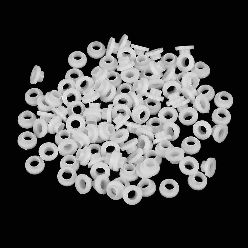  [AUSTRALIA] - Hilitand 100pcs Bushing Washer, Insulated Plastic Spacer Transistor Washer Kit(TW-3（100pcs）) (TW-6（100pcs）) TW-6（100pcs）