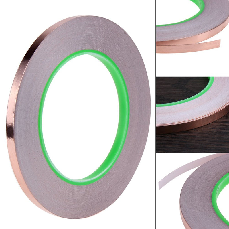  [AUSTRALIA] - Oubaka 4 Pack Copper Foil Tape,Copper Tape Double-Sided Conductive with Adhesive for EMI Shielding,Paper Circuits, Electrical Repairs, Grounding(1/4inch)