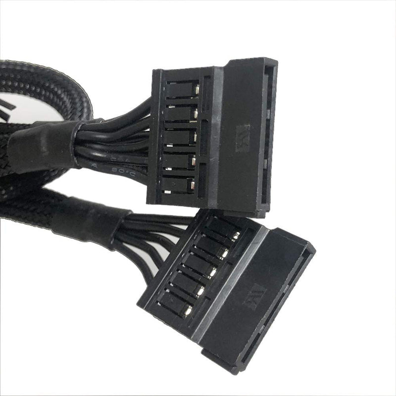  [AUSTRALIA] - GINTAI EVGA SATA6 pin to 3X SATA Driver Power Cable Replacement for EVGA Supernova 450-850 G2 B3 G3 G5 P2 B2 80 Plus (53.5cm)