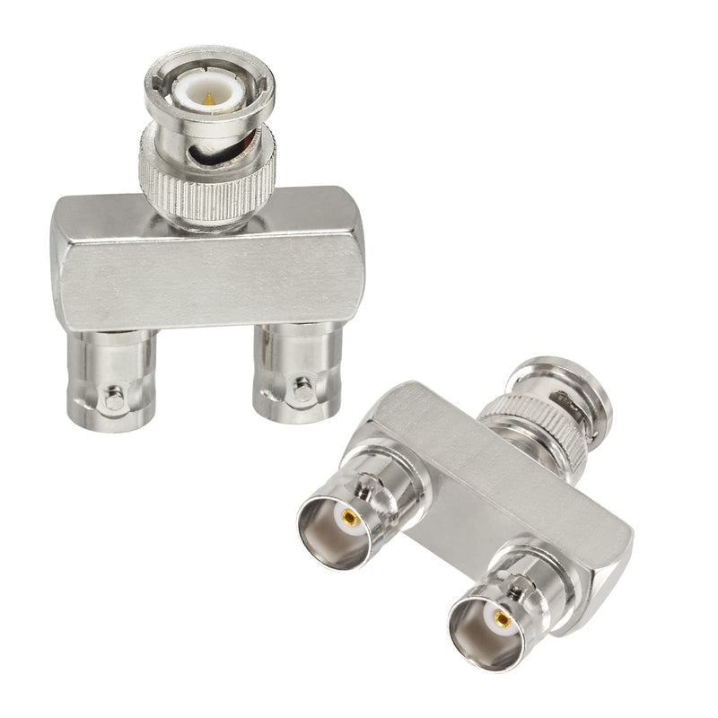  [AUSTRALIA] - Eightwood BNC Splitter Adapter 5-Pack BNC Male to Dual BNC Female 1 in 2 Out 3 Way Audio RF Connector bnc adapter 5-pack