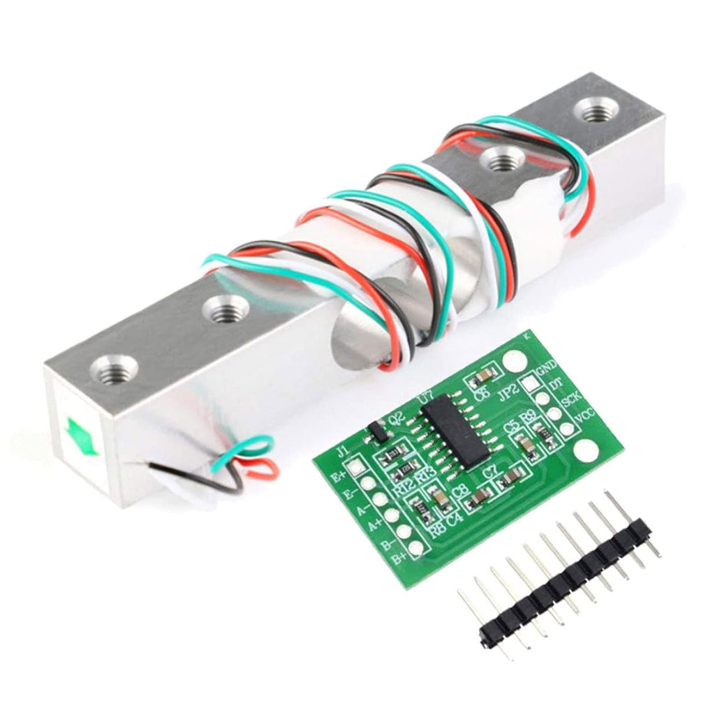 [AUSTRALIA] - ALAMSCN 2 pieces 20 kg load cell weight sensors digital scale load cell + 2 pieces HX711 load cell weight sensor module for Arduino microcontroller DIY