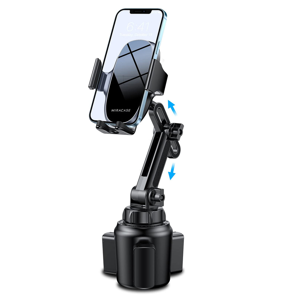  [AUSTRALIA] - Miracase [Upgraded Version] Cup Phone Holder for Car, Universal Adjustable Long Neck Phone Mount Cradle Friendly Compatible with iPhone Samsung Google and All Smartphones