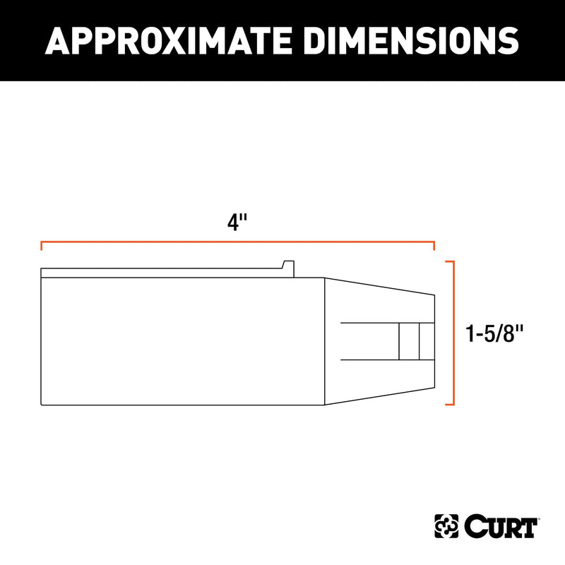  [AUSTRALIA] - CURT 57041 7-Way Round Vehicle-Side to 4-Way Flat Trailer Wiring Adapter