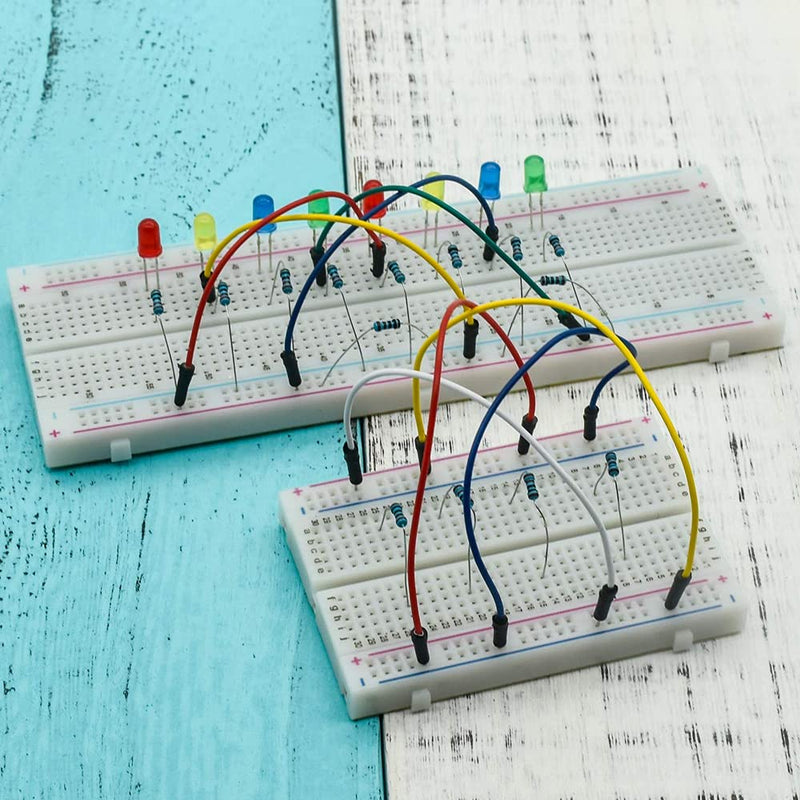  [AUSTRALIA] - MMOBIEL 3 Pcs 830 Point Solderless PCB Breadboard Prototype Circuit Kits Compatible with DIY Arduino, Raspberry Pi 2 3 4 Projects Proto Shield Distribution Connecting Blocks