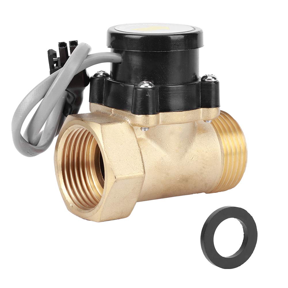  [AUSTRALIA] - Water Pump Flow Sensor, HT30 11 110V G1" Thread Water Flow Sensor Switch Brass Electronic Pressure Automatic Control Switch for Booster Pump,Control Switch