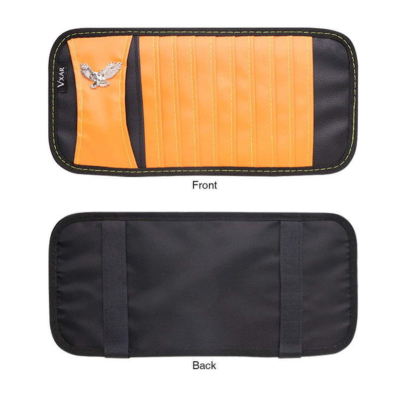  [AUSTRALIA] - VXAR Car CD DVD Sun Visor Organizer Holder Orange