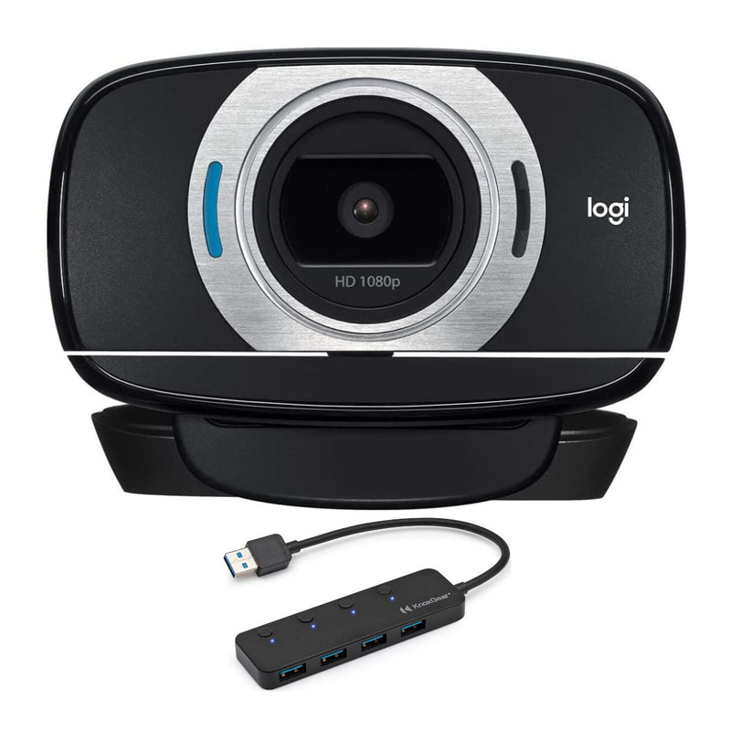  [AUSTRALIA] - Logitech C615 Full HD 1080p Webcam Bundled with Knox Gear 4-Port 3.0 USB Hub (2 Items)