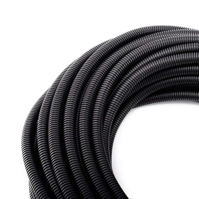  [AUSTRALIA] - ZhiYo 50 FT 3/8” & 50 FT 1/2” Wire Loom Split Tubing Bundle