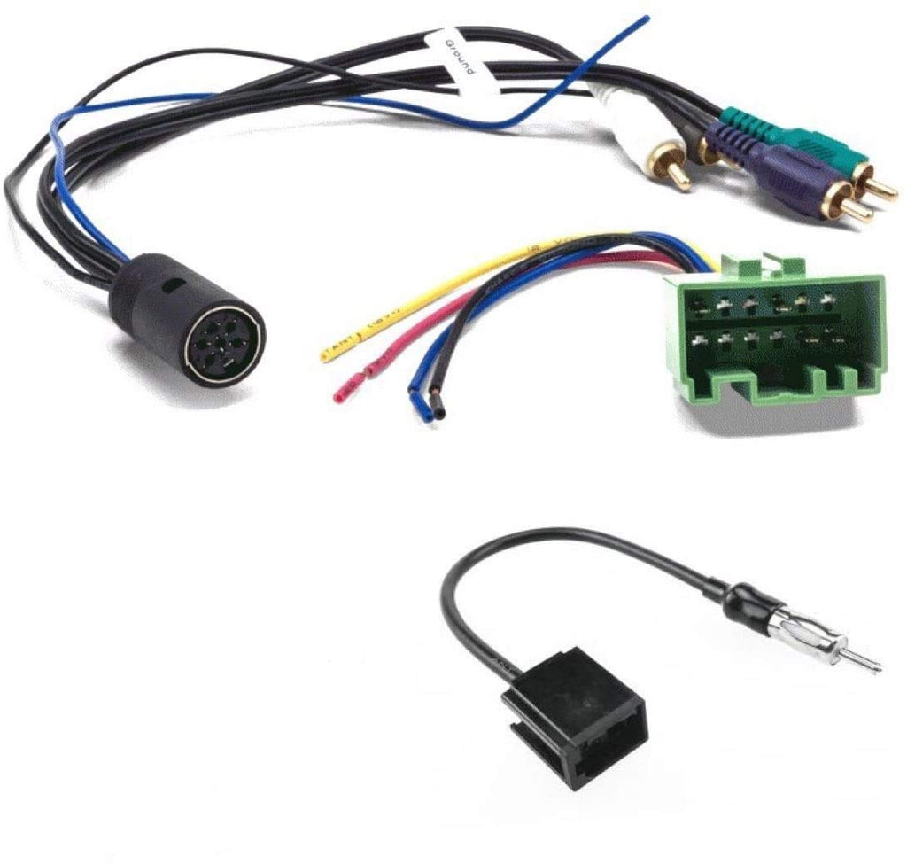  [AUSTRALIA] - ASC Audio Car Stereo Radio Wire Harness and Antenna Adapter to Install an Aftermarket Radio for Some Volvo Vehicles- W/Factory OEM Premium Amplifier System - Compatible Vehicles Listed Below