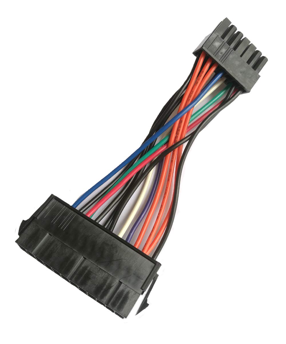  [AUSTRALIA] - ZLKSKER 24 Pin to 14 Pin Power Supply Cable (4-Inch, 18AWG), ATX PSU Main Power Adapter Cord, Plug and Play for Lenovo IBM Dell A75 B75 Q75 Q77