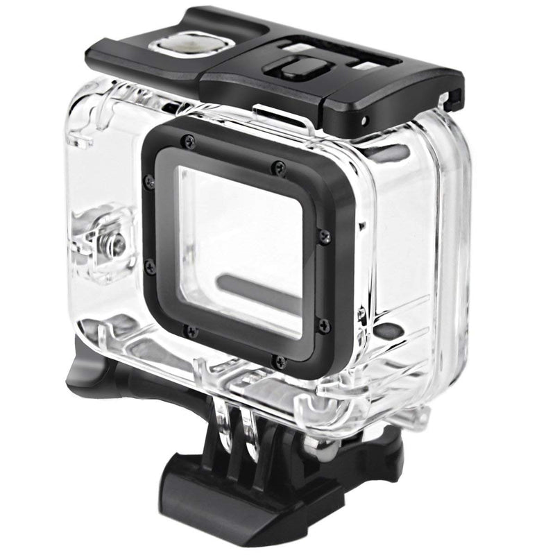  [AUSTRALIA] - FitStill Double Lock Waterproof Housing for GoPro Hero 2018/7/6/5 Black, Protective 45m Underwater Dive Case Shell with Bracket Accessories for Go Pro Hero7 Hero6 Hero5 Action Camera