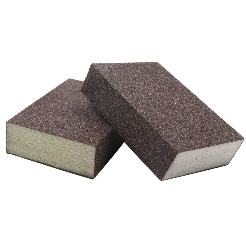  [AUSTRALIA] - Luomorgo Sanding Sponge Sanding Blocks Polished Elastic Sanding Block Coarse (60-80 Grit) 8pcs